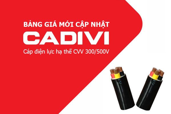 Dây Cáp Điện Hạ Thế 300/500V CADIVI CVV [Giá Tốt]