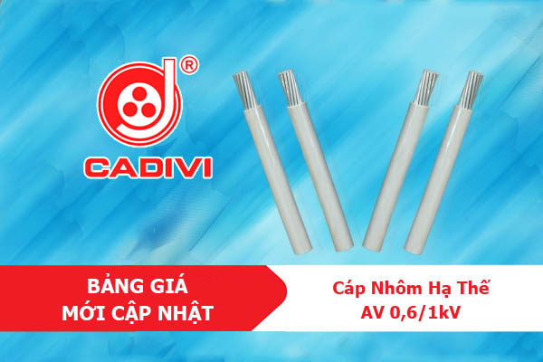 Dây CADIVI AV - Cáp Nhôm Đơn Bọc Cách Điện [Giá Tốt]