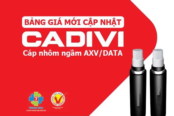 [Báo Giá] Cáp Nhôm Ngầm Hạ Thế CADIVI AXV/DATA